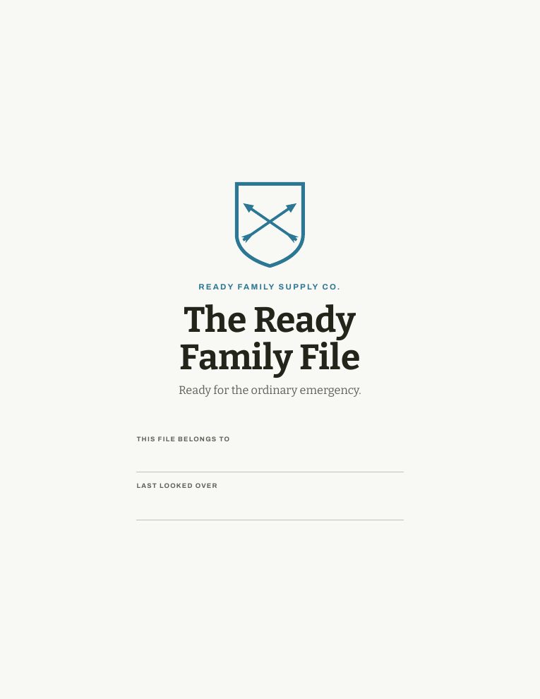 The Ready Family File cover